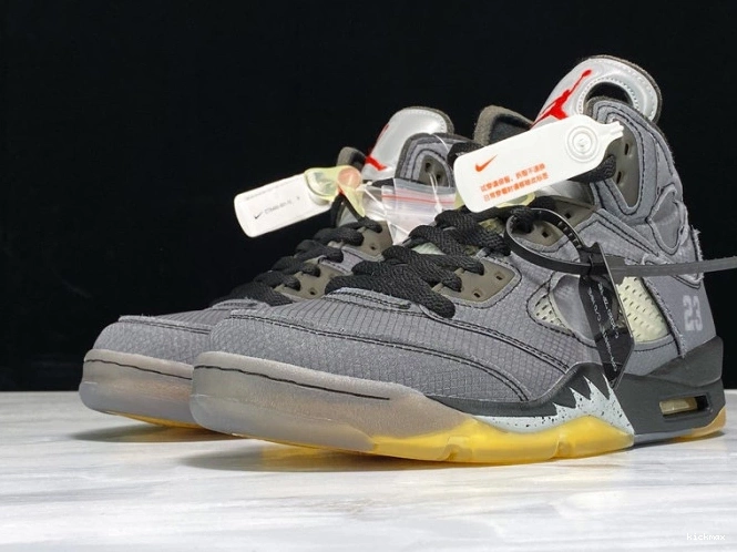 Rep Black CT8480-001 5 Jordan Air x Off-White 0718
